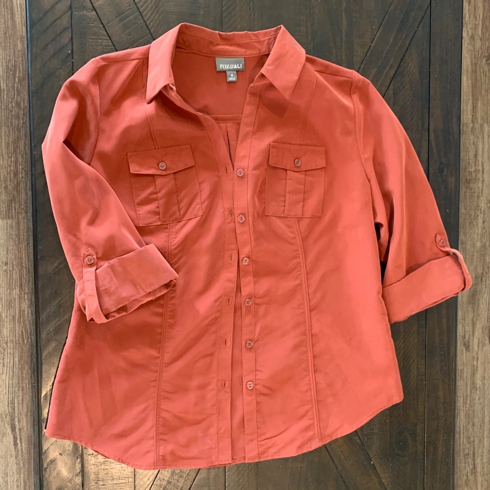 Rust Button Down - Picture 1 of 3